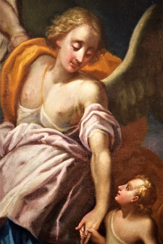 Louis XIV - Guardian Angel - 17th century Lombard Master